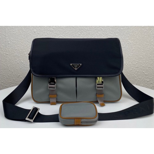 Prada 2VD768 Re-Nylon and Saffiano leather shoulder bag Prada 2VD768 Re-Nylon and Saffiano leather shoulder bag