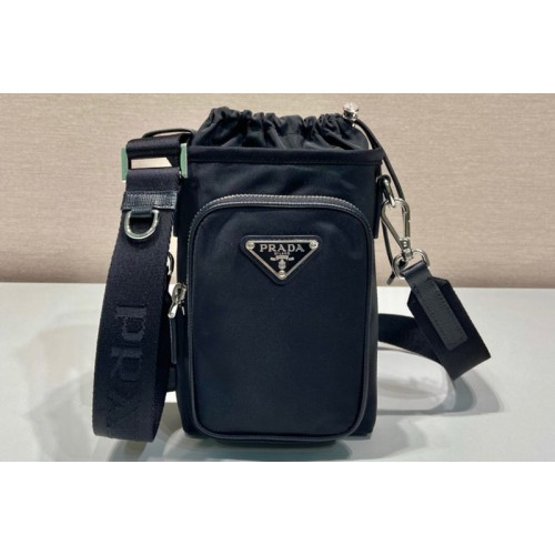 Prada 2ZH155 Re-Nylon smartphone case in Black Nylon