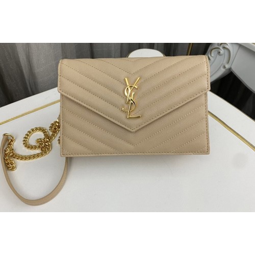 YSL Envelope Chain Wallet IN Apricot LAMBSKIN YSL Envelope Chain Wallet IN Apricot LAMBSKIN