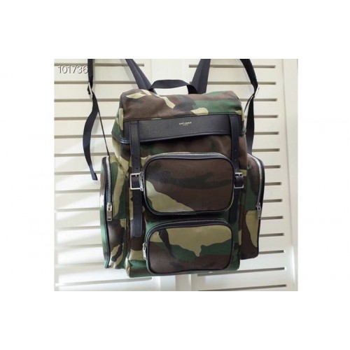 YSL Cotton Hunting Multi-Pocket Rucksack Backpack Camouflage YSL Cotton Hunting Multi-Pocket Rucksack Backpack Camouflage