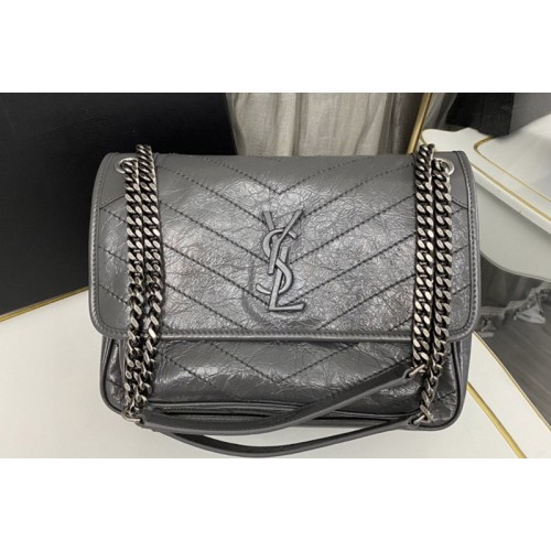 YSL NIKI MEDIUM bag IN Gray VINTAGE LEATHER