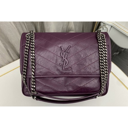 YSL NIKI MEDIUM bag IN Purple VINTAGE LEATHER YSL NIKI MEDIUM bag IN Purple VINTAGE LEATHER