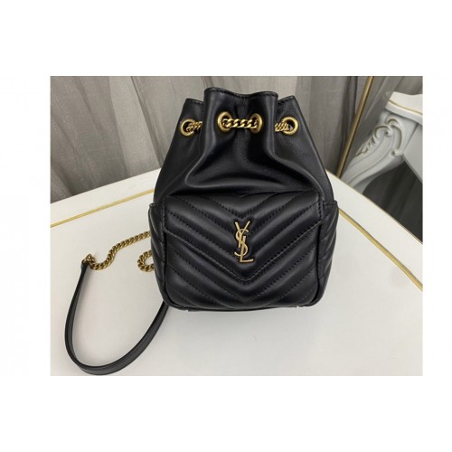 YSL JOE MINI BUCKET BAG IN QUILTED LAMBSKIN