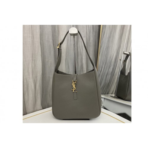 YSL LE 5 A 7 SOFT SMALL IN Grey SMOOTH LEATHER YSL LE 5 A 7 SOFT SMALL IN Grey SMOOTH LEATHER