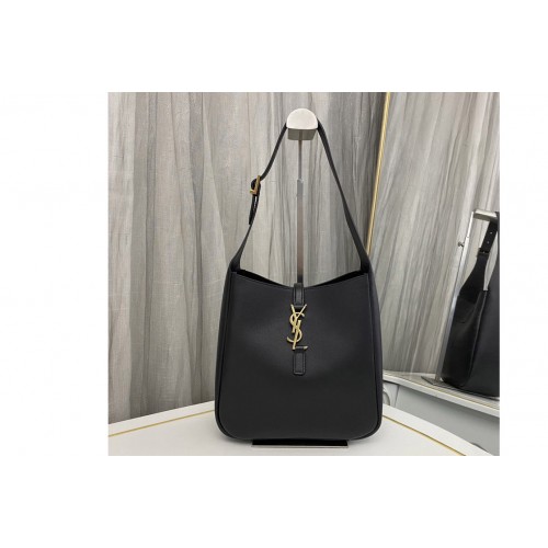 YSL LE 5 A 7 SOFT SMALL IN Black SMOOTH LEATHER