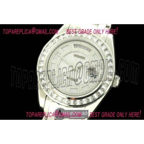 Rolex Masterpiece Diam Bez SS White Diamond/White Tier Swiss Eta 2836 Rolex Masterpiece Diam Bez SS White Diamond/White Tier Swiss Eta 2836