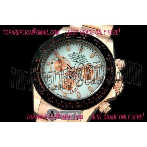 Rolex Daytona 2013 RG/RG White Stick A-7750 Sec@6 Rolex Daytona 2013 RG/RG White Stick A-7750 Sec@6