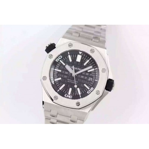 Audemars Piguet Royal Oak Offshore Diver JF V8 Black Dial on SS Bracelet A3120