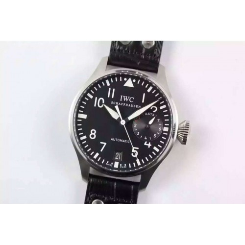 IWC Big Pilot Real PR IW500901 ZF 1:1 Best Edition on Black Leather Strap A51111 IWC Big Pilot Real PR IW500901 ZF 1:1 Best Edition on Black Leather Strap A51111