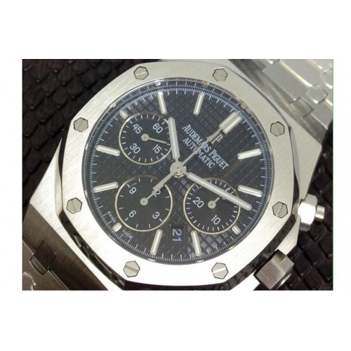 Audemars Piguet 26320 Royal Oak Chronograph SS Black Textured Dial on SS Bracelet A7750 Audemars Piguet 26320 Royal Oak Chronograph SS Black Textured Dial on SS Bracelet A7750