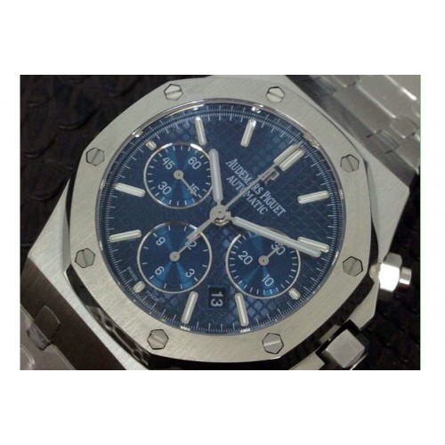 Audemars Piguet 26320 Royal Oak Chronograph SS Blue Textured Dial on SS Bracelet A7750 Audemars Piguet 26320 Royal Oak Chronograph SS Blue Textured Dial on SS Bracelet A7750