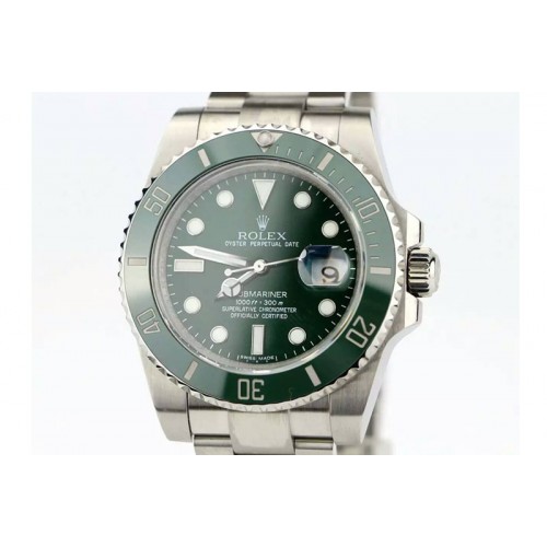 Rolex Submariner 116610 LV Green Ceramic JF 1:1 Best Edition on SS Bracelet A2836 V2