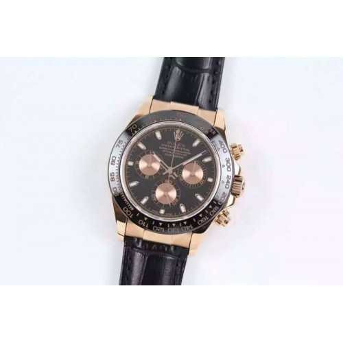 Rolex Daytona 116515 JF RG/Cer/LE Black A-7750 V2