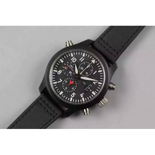 IWC PILOT IWC388001 ZF 1:1 Best Edition Ceramic Case on Nylon Strap A7750 IWC PILOT IWC388001 ZF 1:1 Best Edition Ceramic Case on Nylon Strap A7750