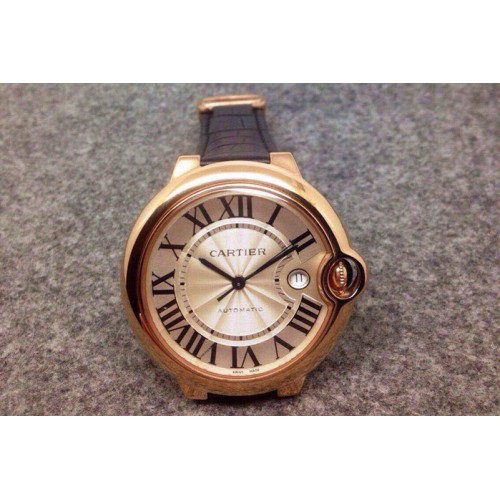 Ballon de Cartier Mens 1:1 JF Watches Rose Gold Asian 2824
