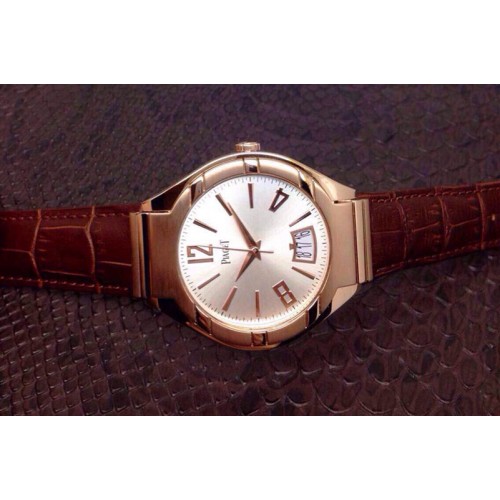 Piaget Piaget Polo RG Silver Dial on Brown Leather Strap MIYOTA9015