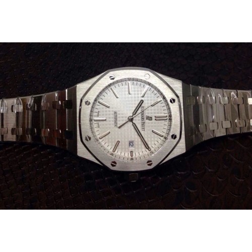 Audemars Piguet Royal Oak 41mm 15400 1:1 Best Edition Silver Dial on SS Bracelet MIYOTA9015