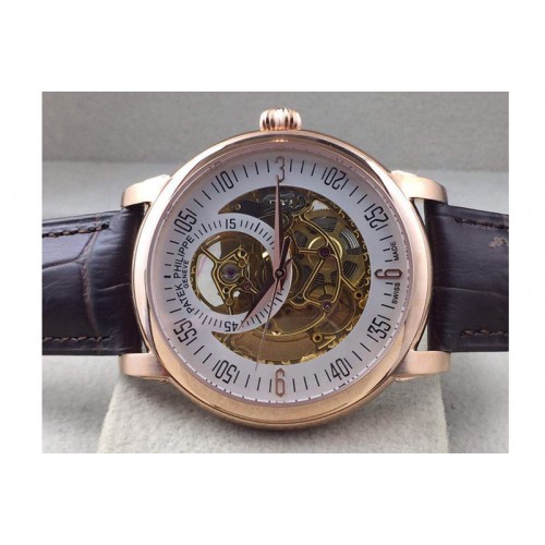 Patek Philippe Calastrava Skeleton RG/LE White A2824 Patek Philippe Calastrava Skeleton RG/LE White A2824