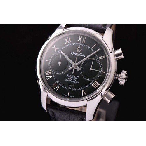 Omega De Ville Chrono SS/LE Blck Dial A9300 Omega De Ville Chrono SS/LE Blck Dial A9300