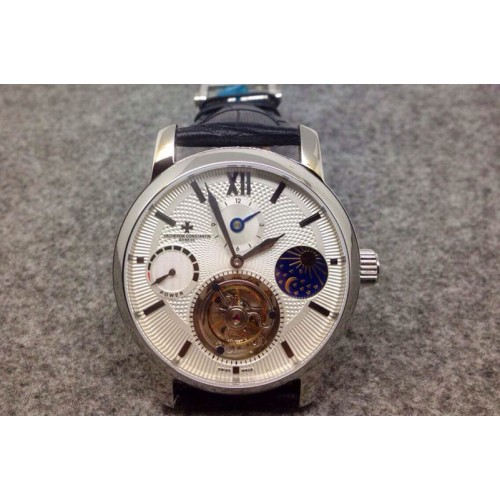 Vacheron Constantin Patrimony Tourbillon Moonphase/PR SS/LE Black