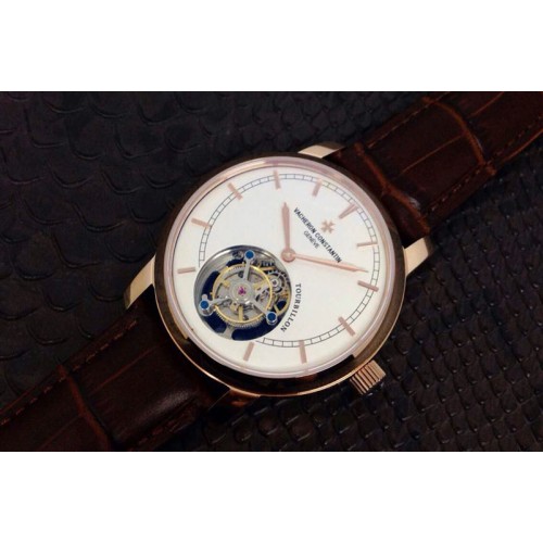 Vacheron Constantin Patrimony Tourbillon RG/LE White