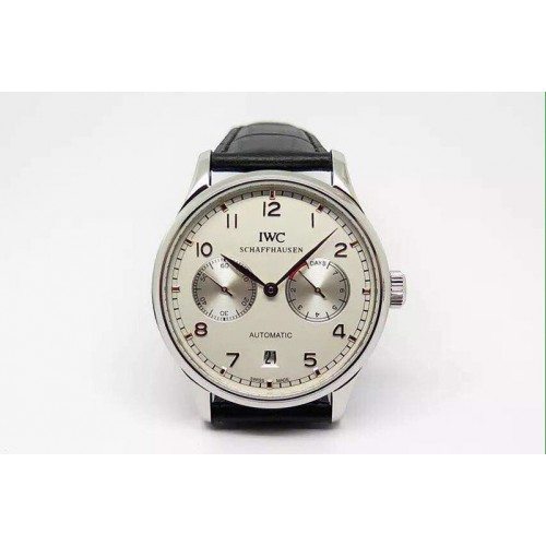 IWC Portuguese 7 Days SS/LE White/Blue Asia 21J 21600bph