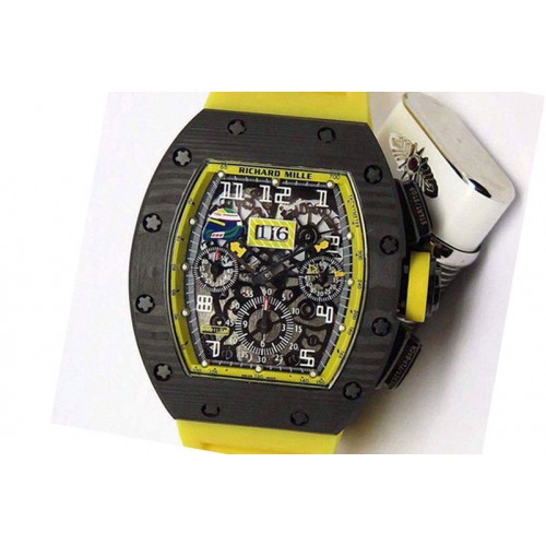 Richard Mille Felipe Massa Brazil GP Forged Carbon PVD/RU Asian 7750 Richard Mille Felipe Massa Brazil GP Forged Carbon PVD/RU Asian 7750