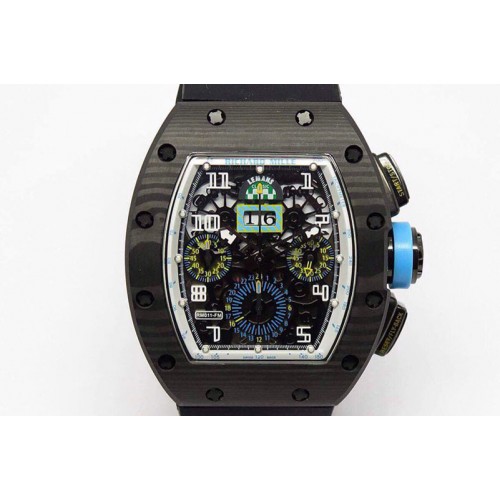 Richard Mille Dubial Limited Ed Forged Carbon SS/RU Asian 7750 Richard Mille Dubial Limited Ed Forged Carbon SS/RU Asian 7750