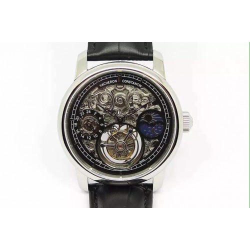 Vacheron Constantin Skeleton Tourbillon Moonphase/PR SS/LE Black