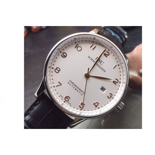 IWC Portuguese 1:1 Best Edtion 89000 Movement  SS/LE White Dial