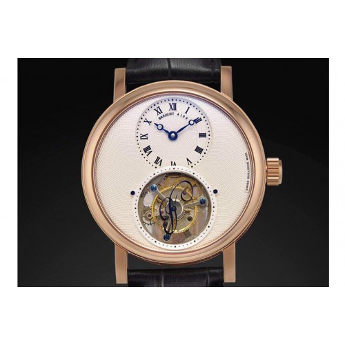24K Gold Wrapped Breguet Classique Tourbillon 5357 RG Silver Watches
