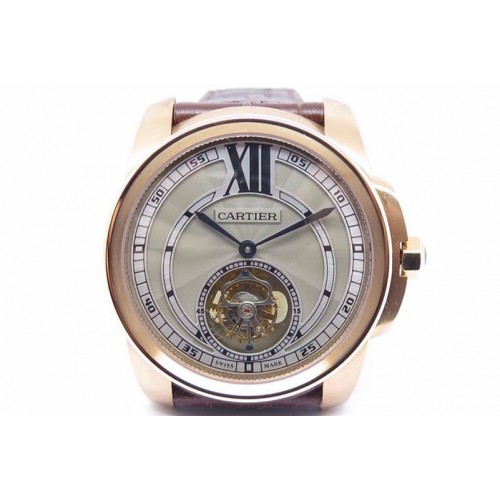 Cartier Calibre de Cartier Tourbillon RG/LE Grey Flying Tourbillon