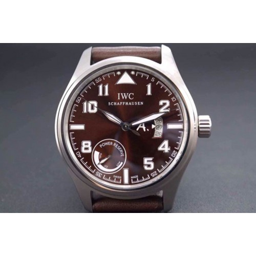 IWC Pilot Antoine de Saint Exupery 44mm Brown dial on Brown Leather Strap A21J