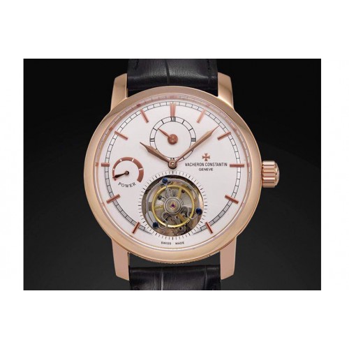 Vacheron Constantin The Patrimony Tourbillon RG Power Reserve TF Best Edition White Dial