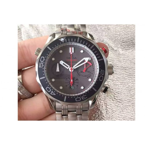Omega Seamaster 300m Diver ETNZ Regatta Co-Axial Chronograph SS Gray Dial on SS Bracelet A7753 Omega Seamaster 300m Diver ETNZ Regatta Co-Axial Chronograph SS Gray Dial on SS Bracelet A7753