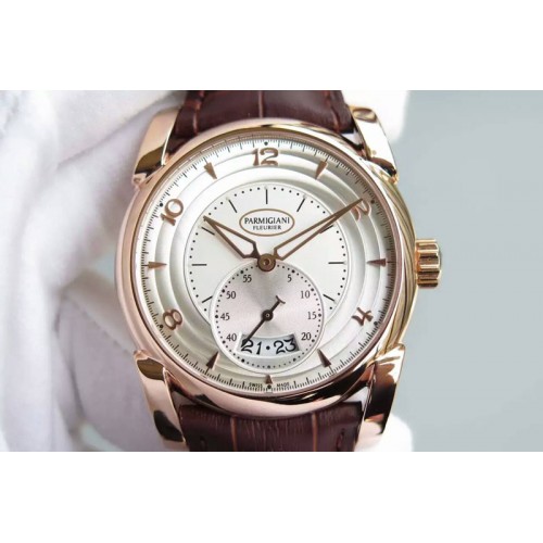 Parmigiani Fleurier Tonda 39 QF RG White Textured Dial on Black Leather Strap A331 Parmigiani Fleurier Tonda 39 QF RG White Textured Dial on Black Leather Strap A331