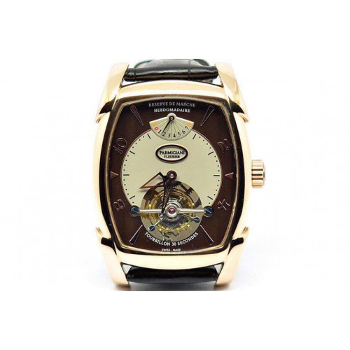 Parmigiani Fleurier Forma XL Reserve De Marche Tourbillon RG/LE Blk Tourbillon