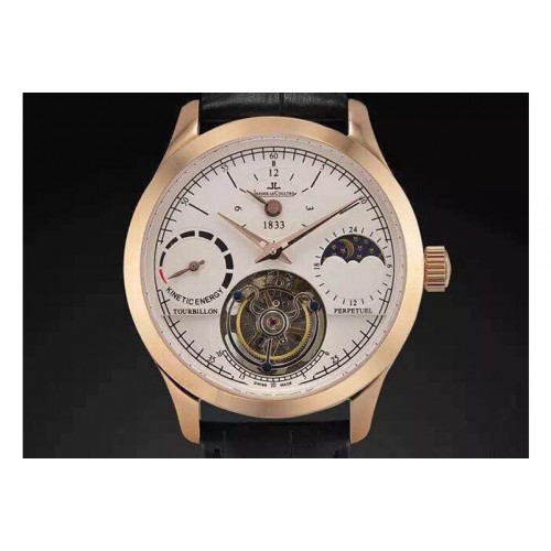 24K Gold Wrapped Jaeger-LeCoultre Tourbillon Moonphase/PR RG/LE White Dails 24K Gold Wrapped Jaeger-LeCoultre Tourbillon Moonphase/PR RG/LE White Dails