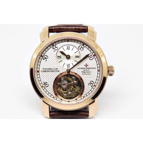 Vacheron Constantin Malte Tourbillon RG Silver Replica Watches