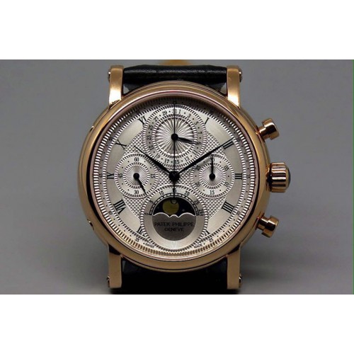 Patek philippe RG Chrono/Calender/Moon Phase White Working M/Chrono Patek philippe RG Chrono/Calender/Moon Phase White Working M/Chrono