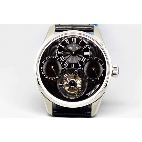 Zenith EP Calender Tourbillon SS/LE Black Fly Tourbillon