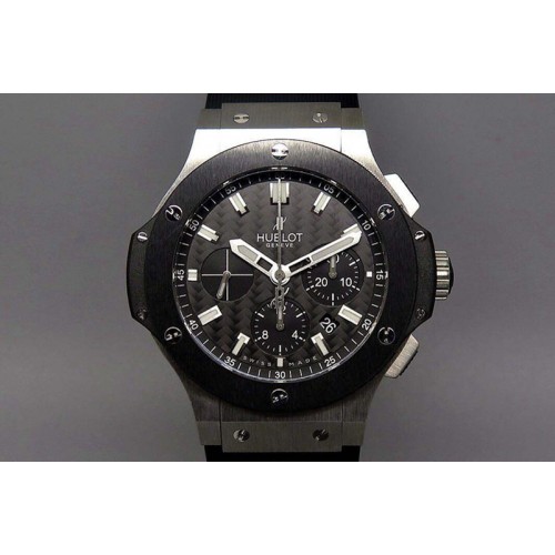 Hublot Big Bang 44mm Steel Ceramic 2011 V6 on Black Rubber Strap HUB4104