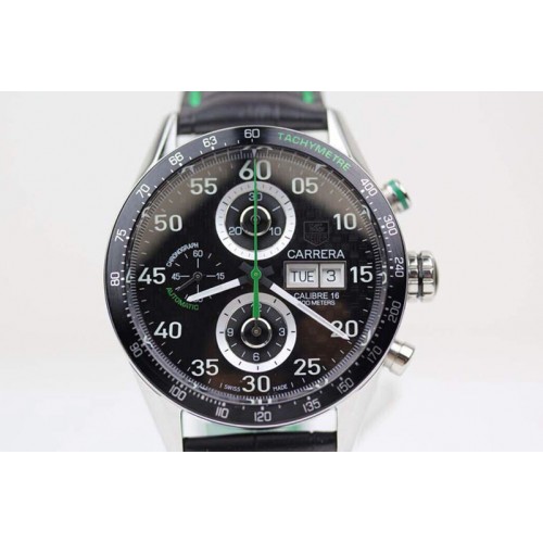 Tag Heuer Carrera Calibre 16 Day Date Chronograph Singapore Limited Edition Green