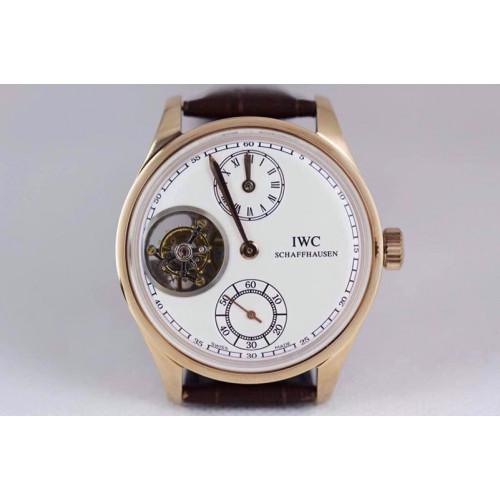 IWC Portugese Regulator Tourbillon SS/LE White Tourbillon