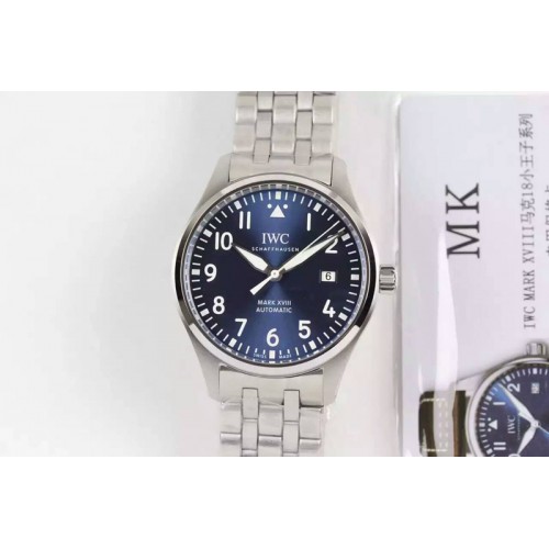 IWC MARK XVII Le Petit Prince IW327004 SS MK Blue DIAL ON SS Bracelet A2892 IWC MARK XVII Le Petit Prince IW327004 SS MK Blue DIAL ON SS Bracelet A2892