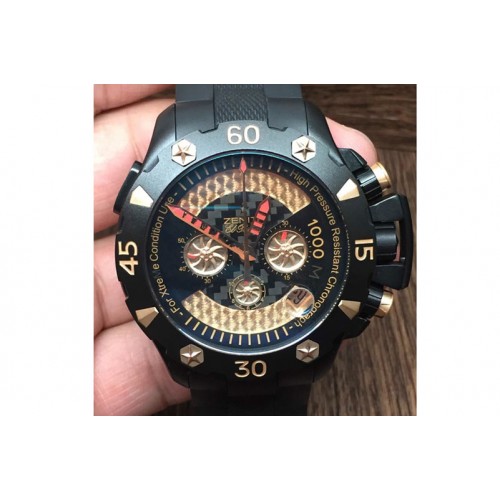 Zenith Defy Extreme Gold Chrono Ultimate Edition on Black Rubber Strap A7750 Zenith Defy Extreme Gold Chrono Ultimate Edition on Black Rubber Strap A7750