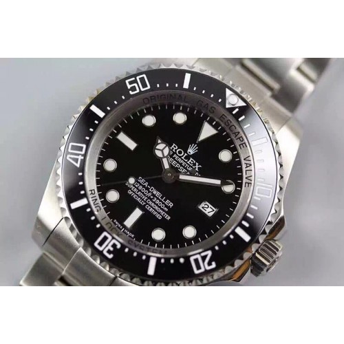 Rolex Sea-Dweller 116600 V5 Black Ceramic 1:1 JF Best Edition A2836
