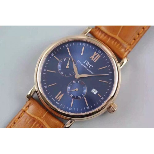 IWC Portofino Automatic RG/LE Blue Dial MIYOTA 8219