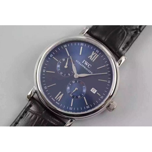 IWC Portofino Automatic SS/LE Blue Dial MIYOTA 8219