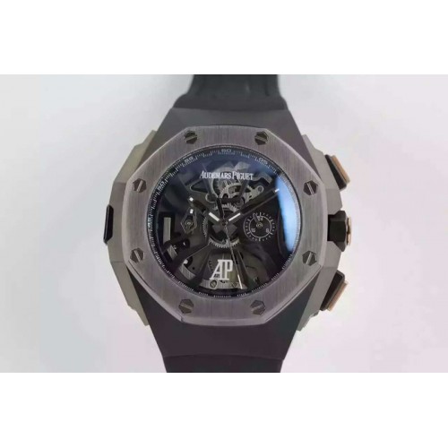 Audemars Piguet Royal Oak Concept Chrono PVD Black Dial Schumacher Caseback on Black Rubber Strap Jap Quartz
